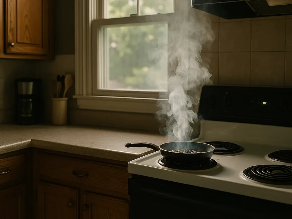unattended pot on stove